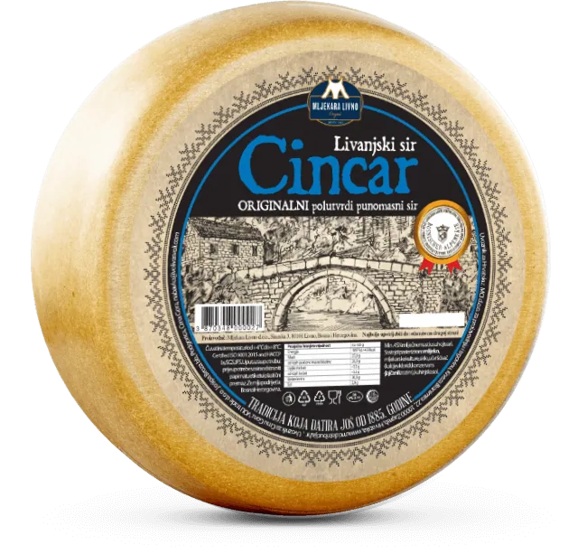 Cincar Livanjski cheese packshot